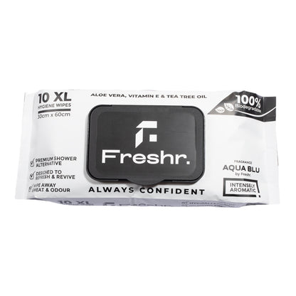 XL Hygiene Wipes (Aqua Blú) - 2 Packs x (10pcs)