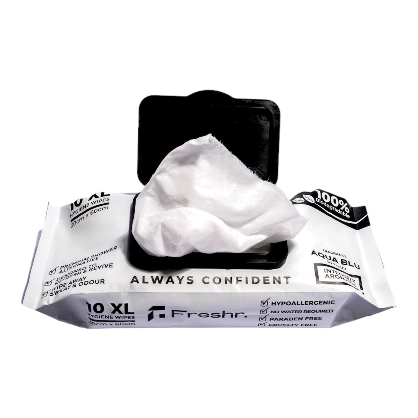 XL Hygiene Wipes (Aqua Blú) - 4 packs x (10pcs)