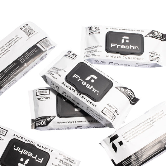 XL Hygiene Wipes (Aqua Blú) - 5 Packs x (10pcs)