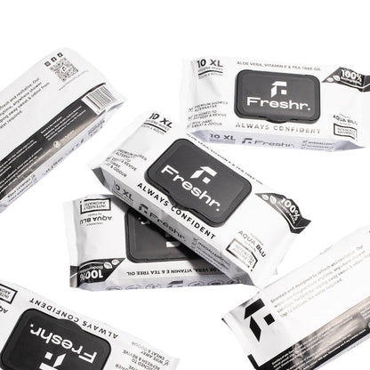 XL Hygiene Wipes (Aqua Blú) - 4 packs x (10pcs)